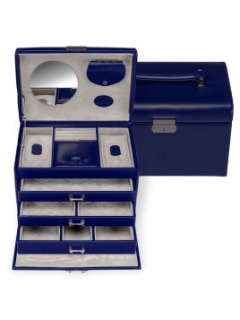 sacher 3671 - POLYURÉTHANE - BLEU FONCÉ coffret bijoux sacher merino 3 tiroirs coffret bijoux