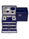 sacher 3671 - POLYURÉTHANE - BLEU FONCÉ coffret bijoux sacher merino 3 tiroirs coffret-bijoux