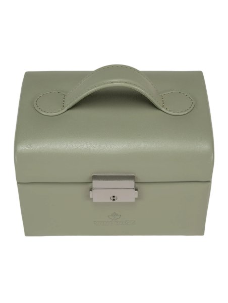 sacher 3676 - POLYURÉTHANE - SAUGE coffret bijoux mini windrose poignée coffret bijoux