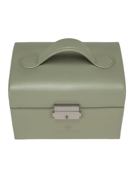 sacher 3676 - POLYURÉTHANE - SAUGE coffret bijoux mini windrose poignée coffret-bijoux