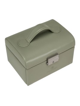 sacher 3676 - POLYURÉTHANE - SAUGE coffret bijoux mini windrose poignée coffret bijoux