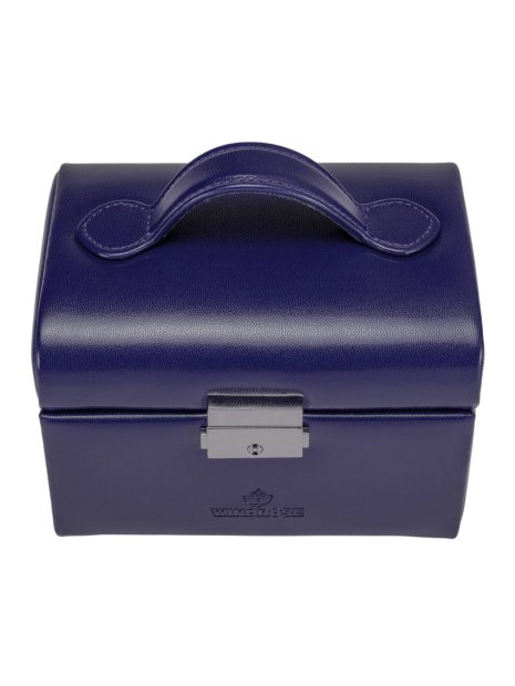 sacher 3676 - POLYURÉTHANE - BLEU FONCÉ coffret bijoux mini windrose poignée coffret-bijoux