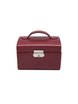 sacher 3676 - POLYURÉTHANE - ROUGE FONC coffret bijoux mini windrose poignée coffret bijoux