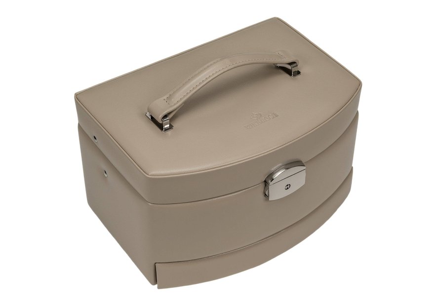 sacher 3692 - POLYURÉTHANE - BEIGE coffret bijoux windrose merino ouverture auto coffret bijoux