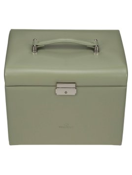 sacher 3696 - POLYURÉTHANE - SAUGE coffret bijoux windrose merino trousse amovible coffret bijoux