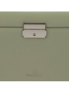 sacher 3696 - POLYURÉTHANE - SAUGE coffret bijoux windrose merino trousse amovible coffret bijoux