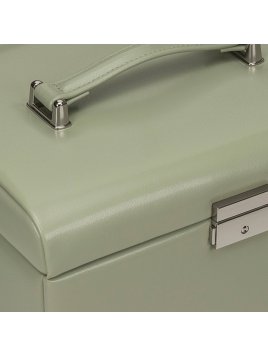 sacher 3696 - POLYURÉTHANE - SAUGE coffret bijoux windrose merino trousse amovible coffret bijoux