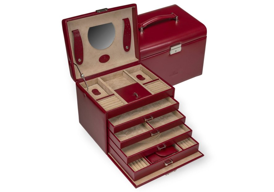 sacher 3696 coffret bijoux windrose merino trousse amovible coffret bijoux