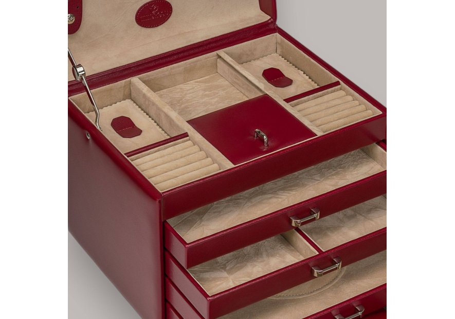 sacher 3696 coffret bijoux windrose merino trousse amovible coffret bijoux