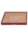 sacher 3696 - POLYURÉTHANE - ROUGE coffret bijoux windrose merino trousse amovible coffret-bijoux