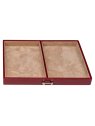 sacher 3696 - POLYURÉTHANE - ROUGE coffret bijoux windrose merino trousse amovible coffret-bijoux
