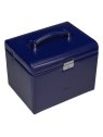 sacher 3696 - POLYURÉTHANE - BLEU FONCÉ coffret bijoux windrose merino trousse amovible coffret-bijoux