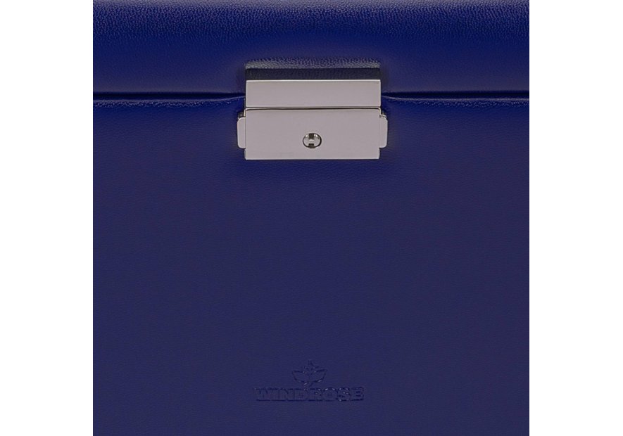 sacher 3696 - POLYURÉTHANE - BLEU FONCÉ coffret bijoux windrose merino trousse amovible coffret bijoux