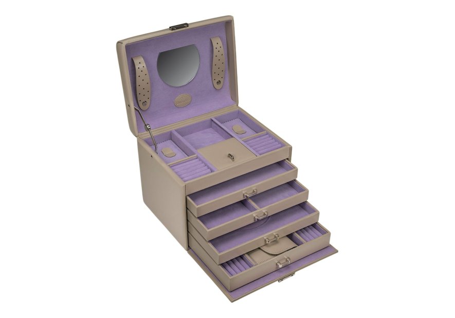 sacher 3696 coffret bijoux windrose merino trousse amovible coffret bijoux