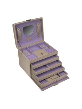 sacher 3696 - POLYURÉTHANE - BEIGE coffret bijoux windrose merino trousse amovible coffret bijoux