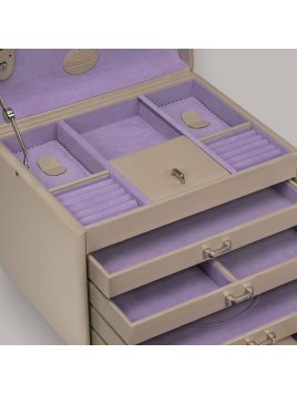 sacher 3696 coffret bijoux windrose merino trousse amovible coffret bijoux