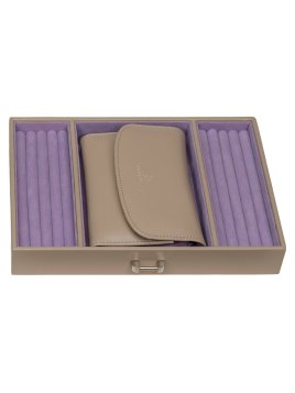 sacher 3696 - POLYURÉTHANE - BEIGE coffret bijoux windrose merino trousse amovible coffret bijoux