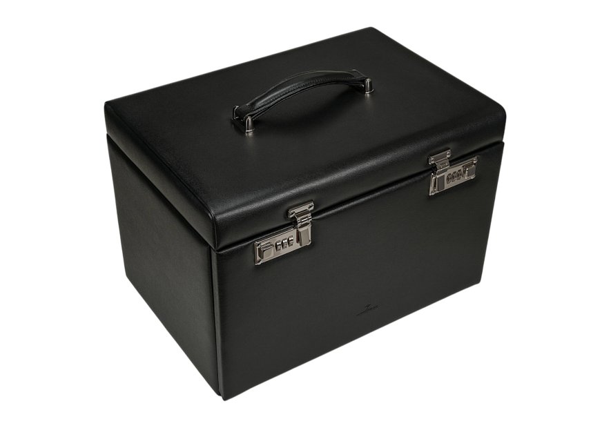 sacher 3246 - CUIR DE VACHETTE - NOIR coffret bijoux sacher ambiance 8 montres coffret bijoux