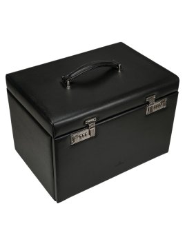 sacher 3246 - CUIR DE VACHETTE - NOIR coffret bijoux sacher ambiance 8 montres coffret bijoux