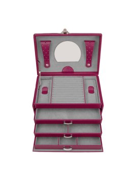 sacher 3853 - POLYURÉTHANE - BERRY coffret bijoux windrose beluga 3 tiroirs coffret bijoux