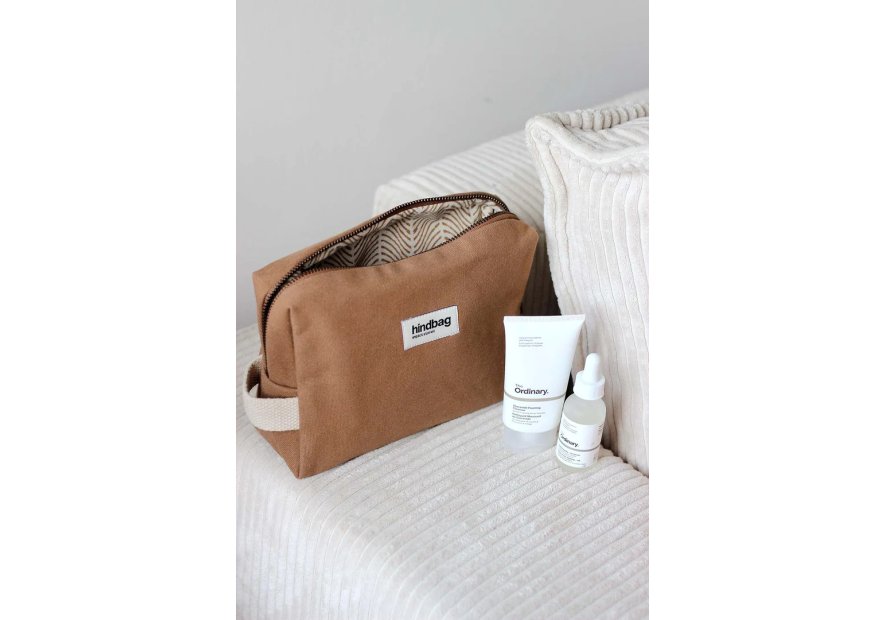 hindbag LEON - COTON BIO - CANELLE trousse de toilette hind bag leon Trousses de toilette