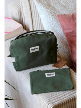 hindbag LEON - COTON BIO - OLIVE trousse de toilette hind bag leon Trousses de toilette