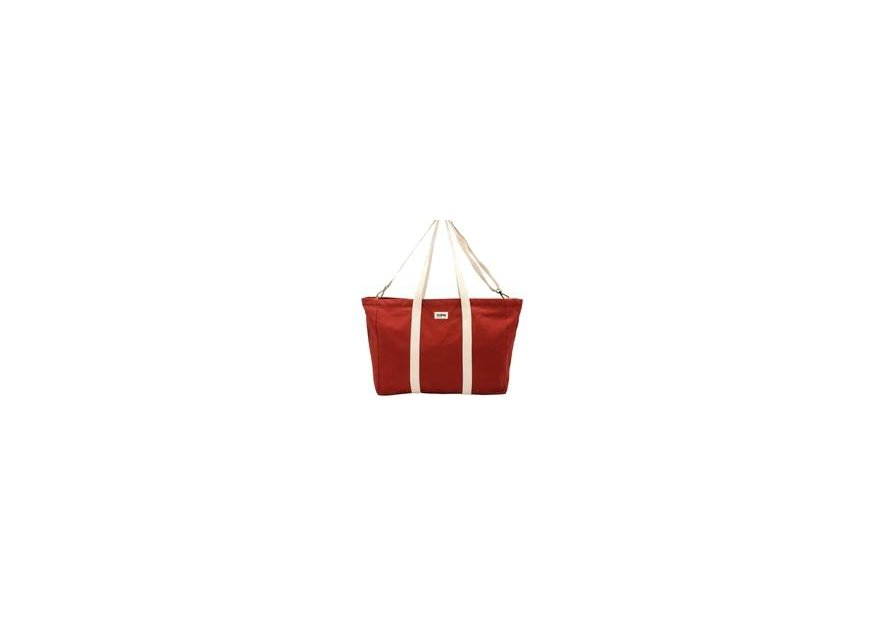 hindbag JEAN - COTON BIO - TERRACOTTA sac week-end jean Sacs de voyage