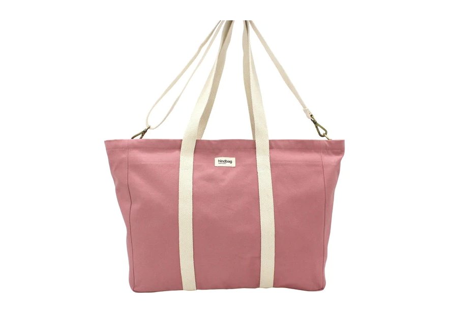 hindbag JEAN - COTON BIO - BLUSH sac week-end jean Sacs de voyage
