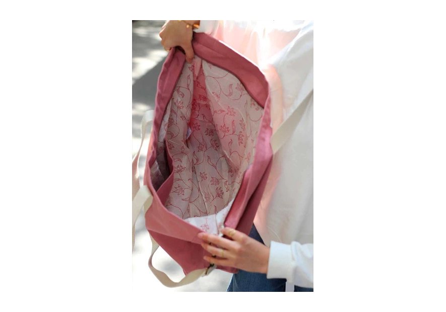 hindbag JEAN - COTON BIO - BLUSH sac week-end jean Sacs de voyage