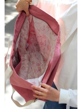 hindbag JEAN - COTON BIO - BLUSH sac week-end jean Sacs de voyage