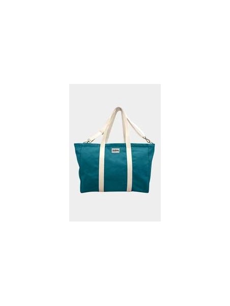 hindbag JEAN - COTON BIO - BLEU PAON sac week-end jean Sacs de voyage