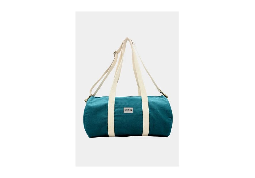 hindbag SIMON - COTON BIO - BLEU PAON sac polochon simon Sacs de voyage