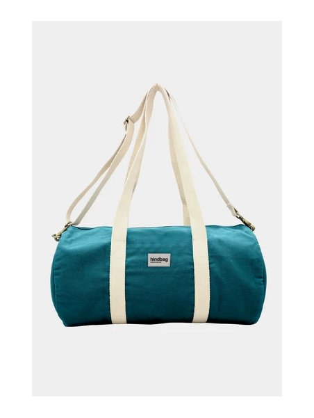 hindbag SIMON - COTON BIO - BLEU PAON sac polochon simon Sacs de voyage