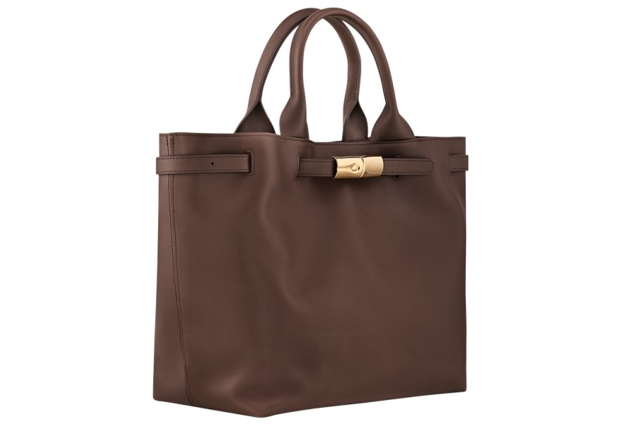Longchamp 10327HIU - CUIR DE VACHETTE - MO sac porte main l le roseau smart Sacs à mains