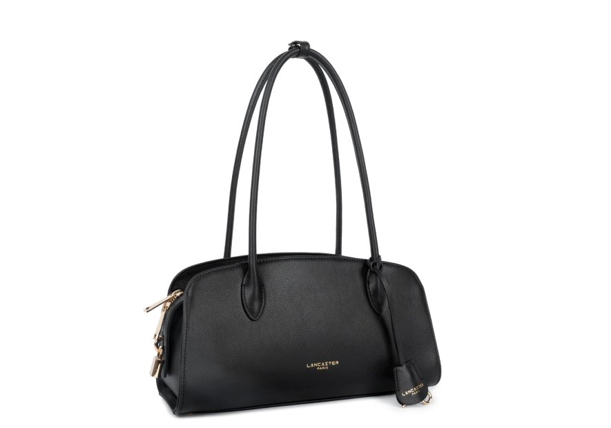 Lancaster 572-130 - CUIR DE VACHETTE - NOI porté épaule lancaster mademoiselle bonnie Sacs à mains