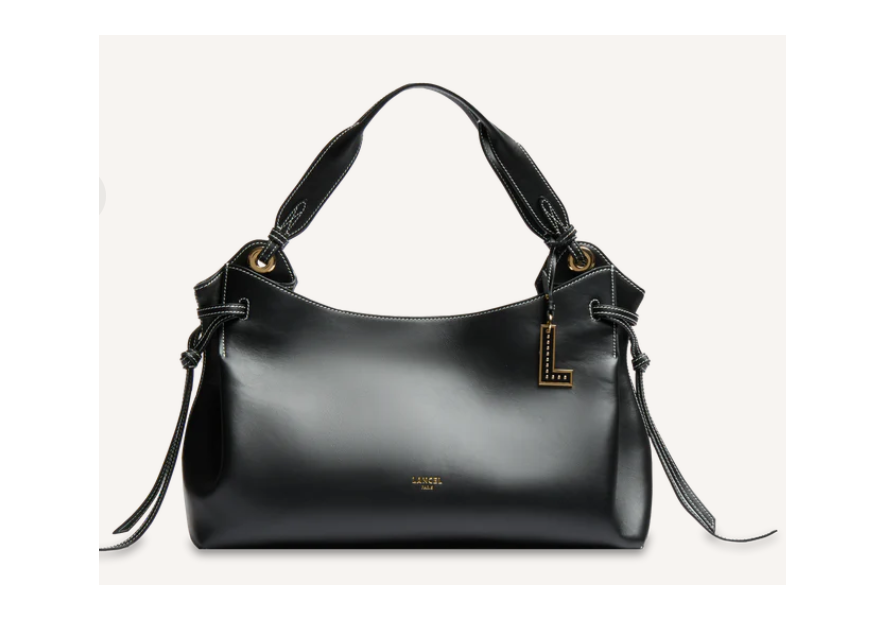 Lancel A13990 - CUIR DE VACHETTE - NOIR sac porté épaule lancel swann shopping