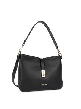 Lancaster 547-81 - CUIR DE VACHETTE - NOIR sac besace m lancaster milano horizon Sacs à mains