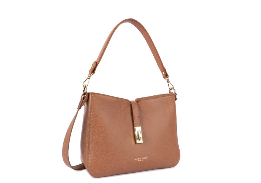 Lancaster 547-81 - CUIR DE VACHETTE - GOLD sac besace m lancaster milano horizon Sacs à mains