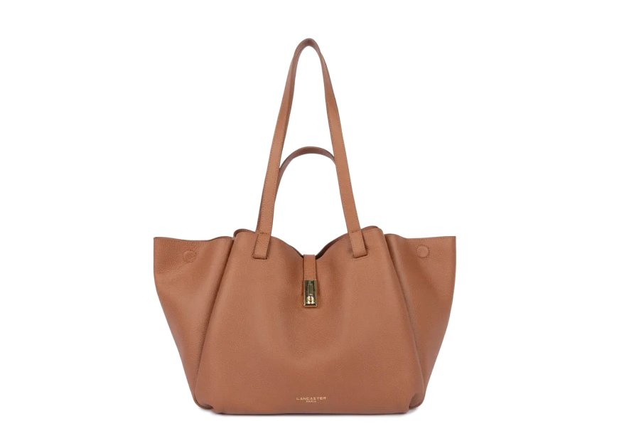 Lancaster 547-83 - CUIR DE VACHETTE - GOLD grand sac cabas lancaster milano horizon shopping