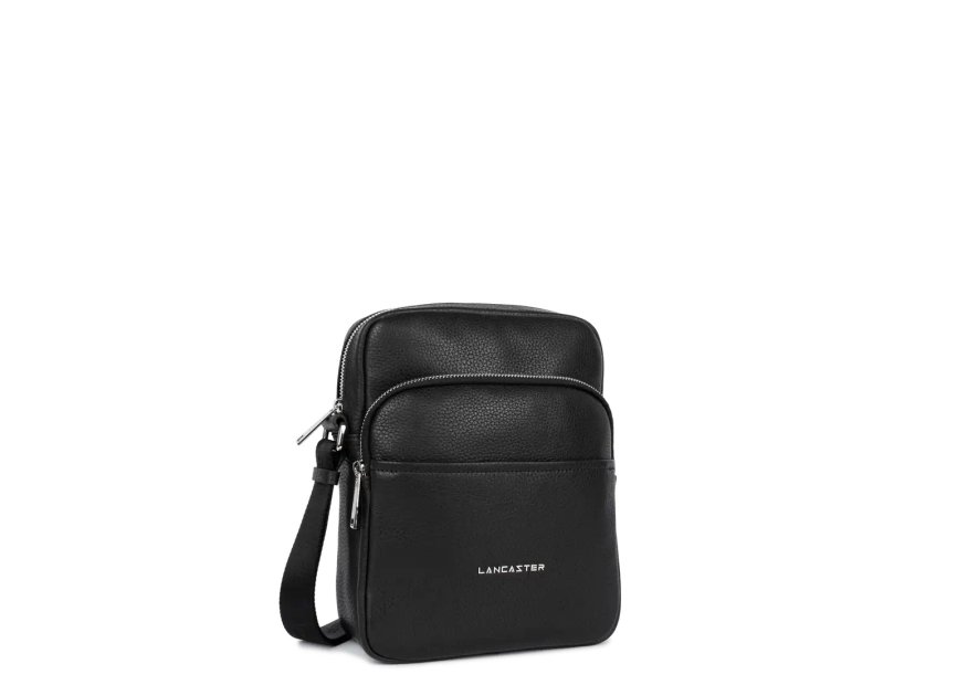 Lancaster 370-35 - CUIR DE VACHETTE - NOIR sac homme lancaster gentlemen harry sac h zip