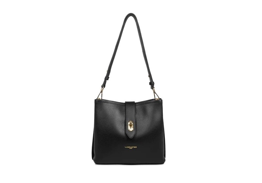 Lancaster 470-62 - CUIR DE VACHETTE - NOIR lancaster-top double-besace Sacs à mains