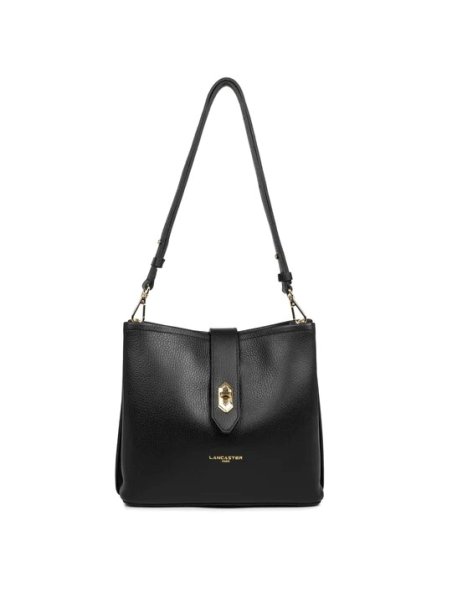 Lancaster 470-62 - CUIR DE VACHETTE - NOIR lancaster-top double-besace Sacs à mains