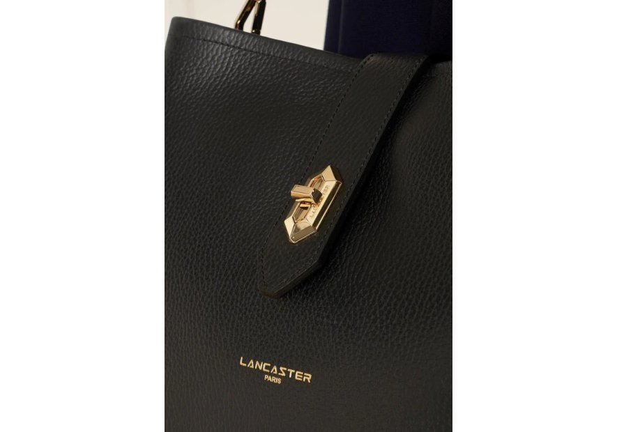 Lancaster 470-62 - CUIR DE VACHETTE - NOIR lancaster-top double-besace Sacs à mains