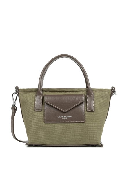 Lancaster 518-049 - COTON - KAKI sac porté main s lancaster canvas kba Sacs à mains