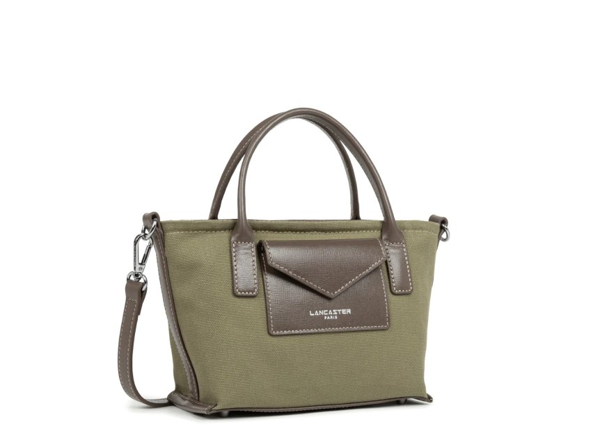 Lancaster 518-049 - COTON - KAKI sac porté main s lancaster canvas kba Sacs à mains