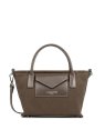 Lancaster 518-049 - COTON - MARRON sac porté main s lancaster canvas kba sacs-a-mains