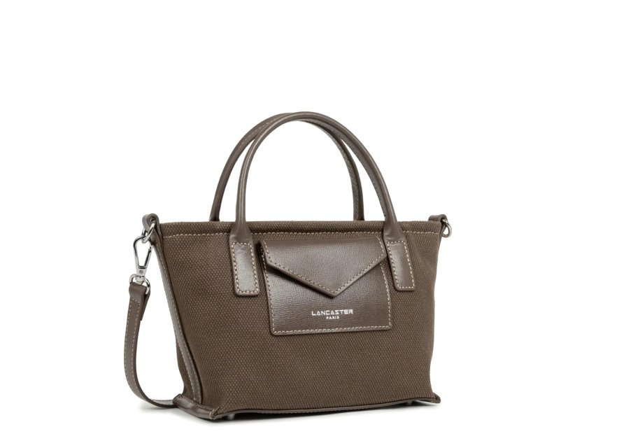 Lancaster 518-049 - COTON - MARRON sac porté main s lancaster canvas kba Sacs à mains