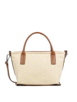 Lancaster 518-049 - COTON - BEIGE COGNAC sac porté main s lancaster canvas kba Sacs à mains