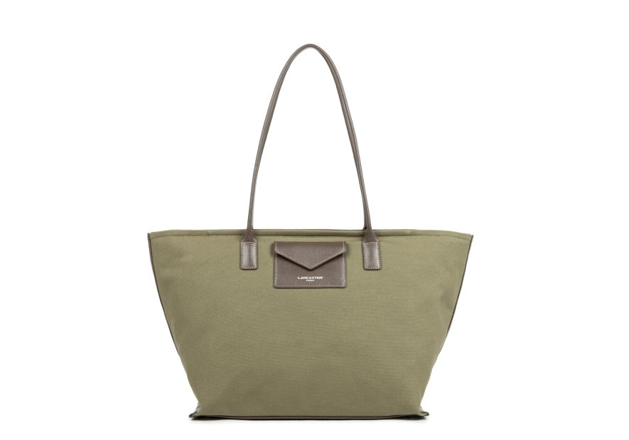 Lancaster 518-050 - COTON - KAKI sac shopping format a4 lancaster canvas kba shopping