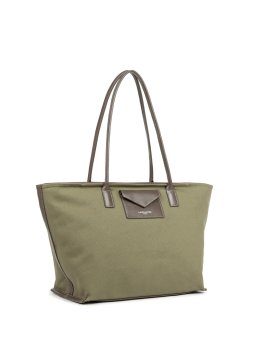 Lancaster 518-050 - COTON - KAKI sac shopping format a4 lancaster canvas kba shopping